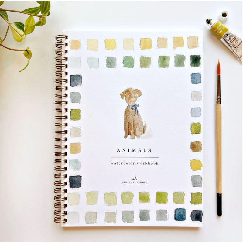 Animals Watercolor Workbook, by Emily Lex