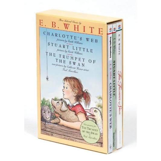 E. B. White Box Set: Charlotte's Web, Stuart Little, The Trumpet of the Swan, by E. B. White
